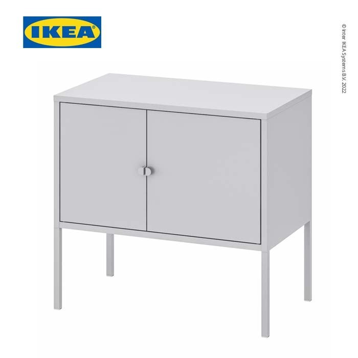 

IKEA LIXHULT Kabinet Abu-Abu dengan Dua Pintu 60x35cm