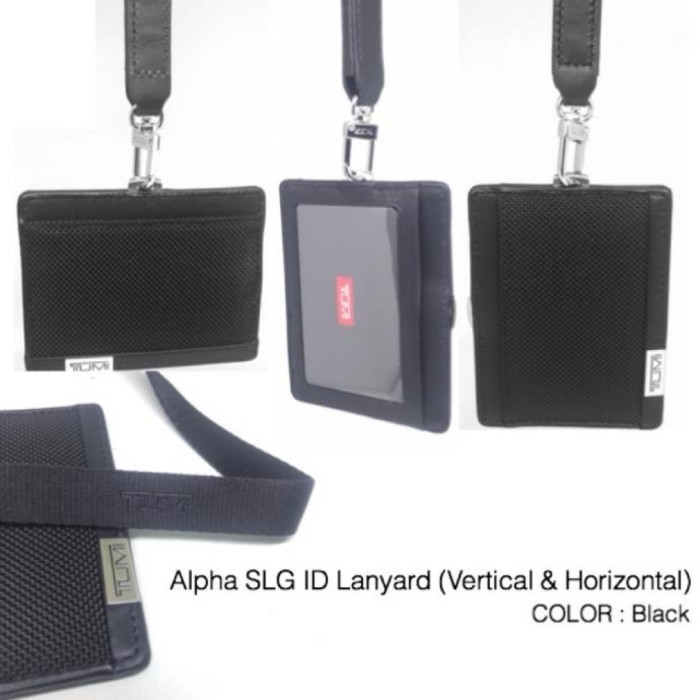 

TUMI Alpha SLG ID Lanyard - Black Chrome ( Vertical/Horizontal)