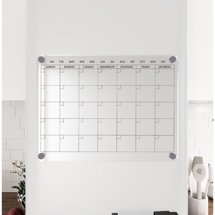 

Kalender Magnet Planner Acrylic Calendar Monthly Akrilik Jadwal Magnet