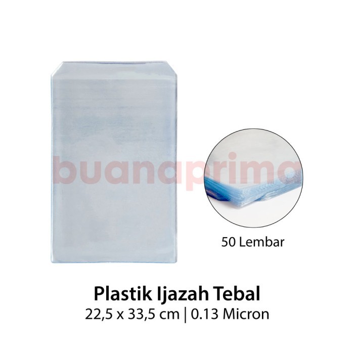 

Plastik Ijazah Tebal 0.13 Micron isi 50 Lembar Plastik Folio Dokumen