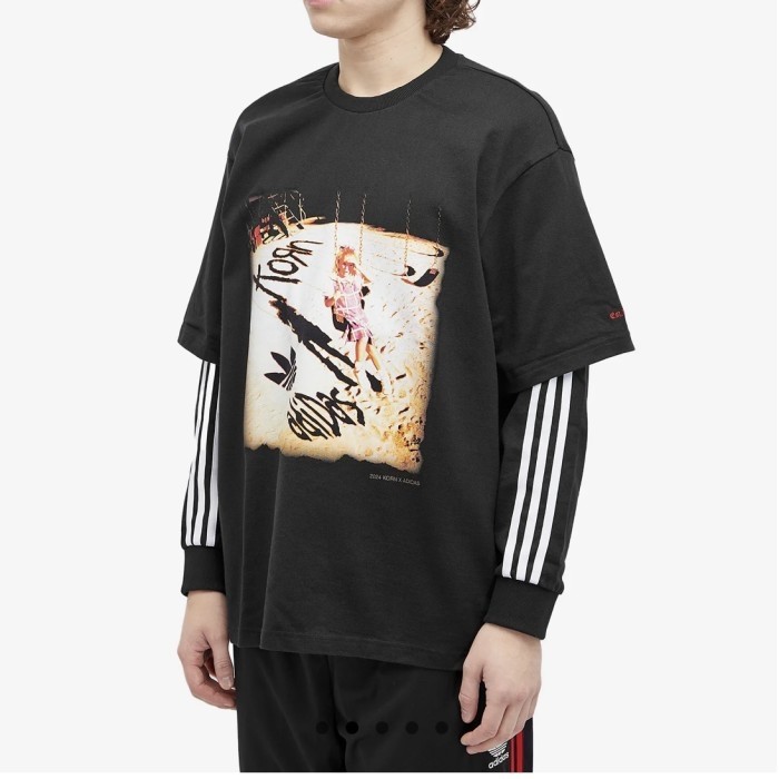 Adidas x Korn tshirt with sleeves