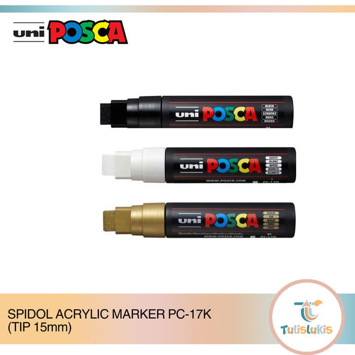 

Spidol Posca Acrylic Marker PC-17k (lebar tip 15mm)