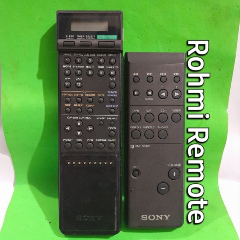 REMOTE REMOT COMPO TAPE SONY RM-S560 ORIGINAL ASLI