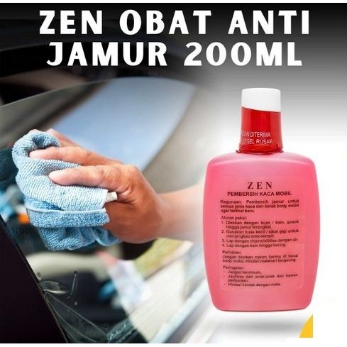 Zen Obat Jamur Cairan Pembersih Penghilang Kerak Kaca Bodi Body Mobil Murah