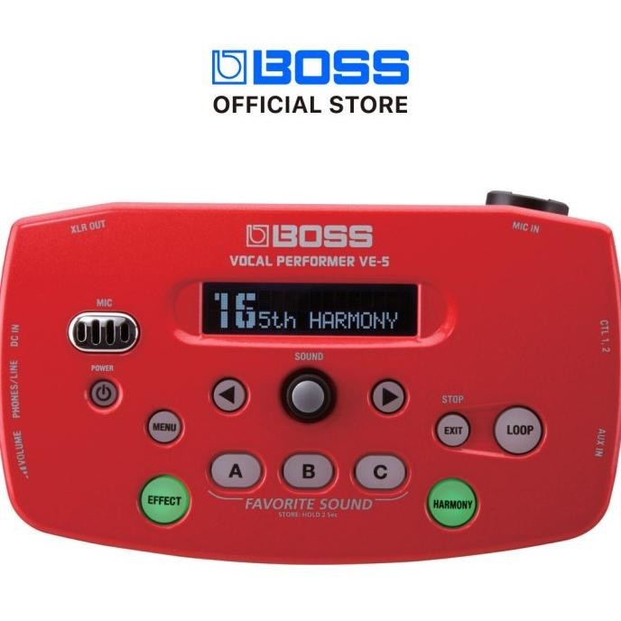Boss Ve-5 Vocal Performer (Red) Efek Vokal