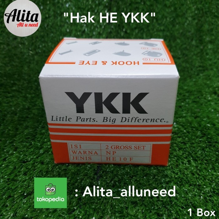 TERBARU Kancing Hak HE YKK ORIGINAL (isi 2 gross)