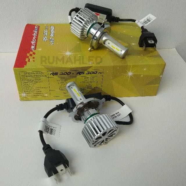 Led Mobil Autovision Rs300 F H4 Hilo 30W Bukan 3 Warna (4300K,5500K/6000K)