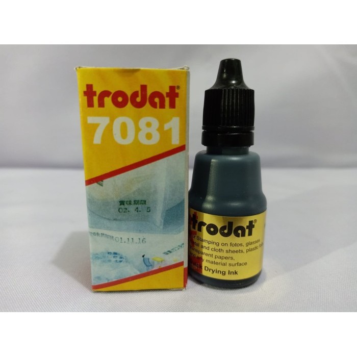 

Tinta Stempel Trodat 7081 Warna Hitam Utk Dimedia Plastik, Kaca, Besi