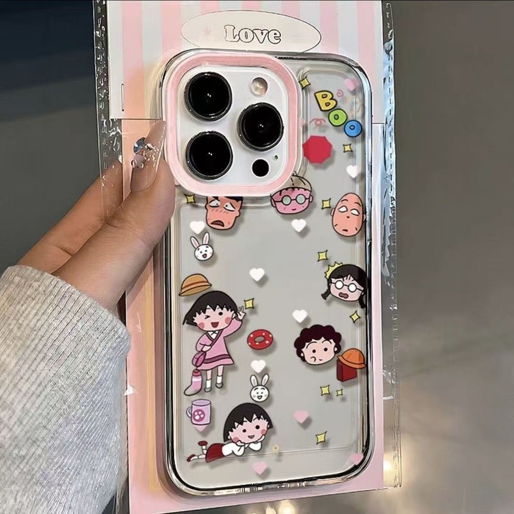 Untuk Anime Bola Ceri Soft Case Hp Iphone 17 Air 17 Pro Max Xr 13 Pro Max 11 Pro Max Iphone 14 15 16