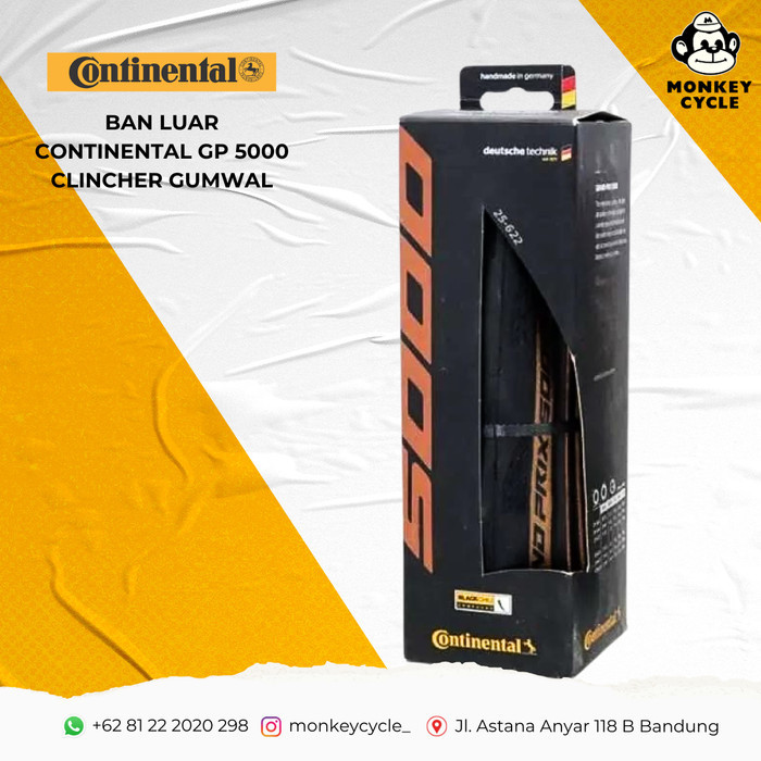 Ban Luar Continental GP 5000 Clincher Gumwall