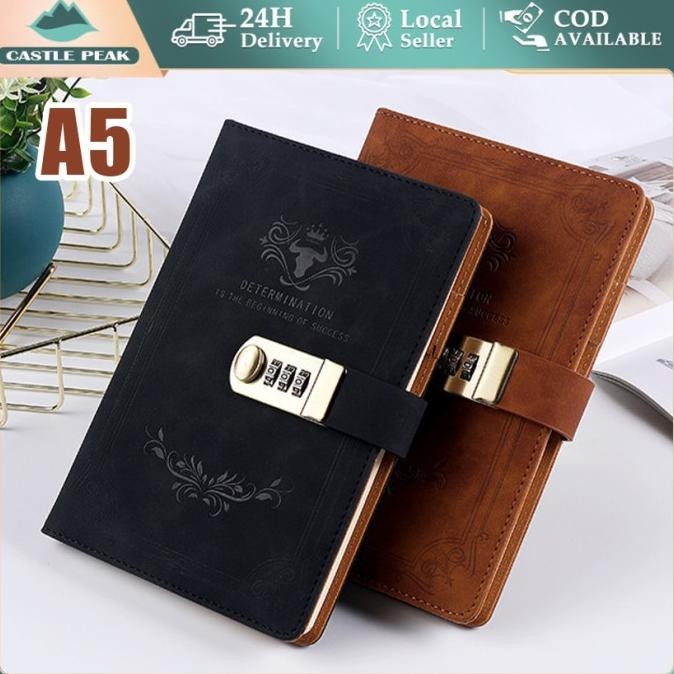 

Buku Catatan Harian Notebook Cover Kulit Kunci Password A5 Dapat Di Kunci Buku Catatan Kantor Bisnis Harian Kuliah Jurnal Aesthetic