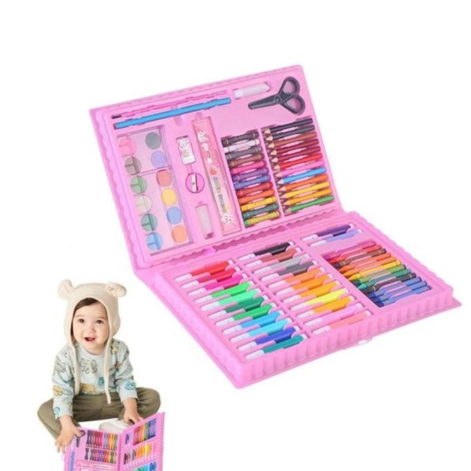 

crayon set isi 86 pcs / alat mewarnai anak the best