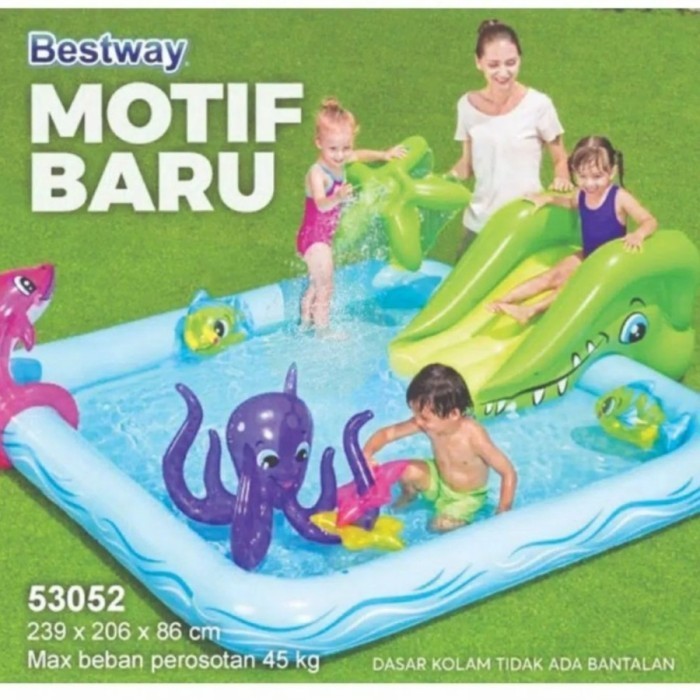 Kolam Renang Anak Bestway Fantastic Aquarium Play Pool #bestway 53052