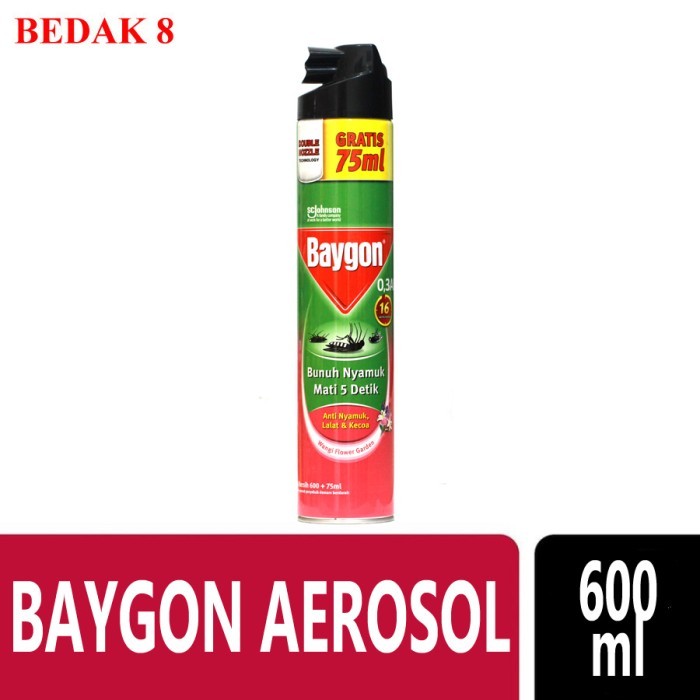 TERLENGKAP Baygon Aerosol 600 ml/ Baygon Spray 600 ml