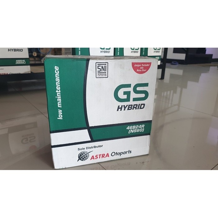 Aki Mobil Gs Astra Original 46B/24R Ns60 45Ah Hybrid / Basah