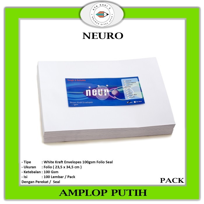 

Sale Neuro Amplop Putih Folio Seal