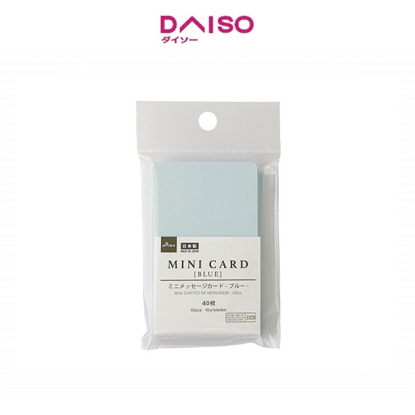 

Sale Daiso Mini Message Card - Blue - 40 Pcs -