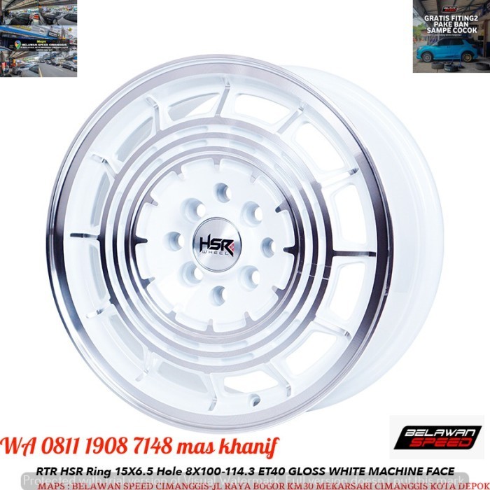 VELG MOBIL RING 15 UNTUK AVANZA XENIA JAZZ BRIO GRAN LIVINA MARCH TIMOR YARIS MOBILIO BINGUO EV R15