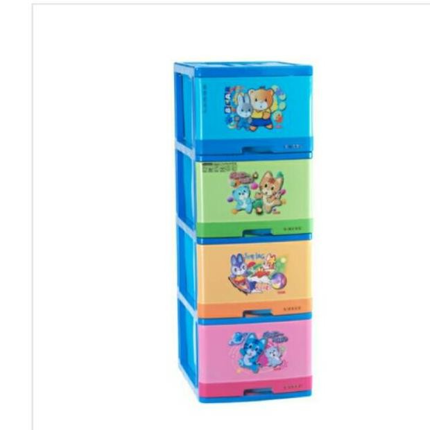 Lemari plastik excel lion star susun 4