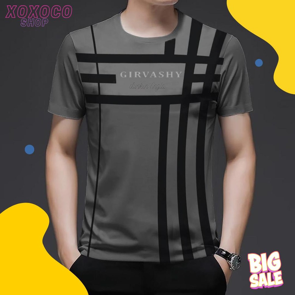 9Seven-Baju Kaos Girva // Kaos Distro Lengan Pendek // Kaos Keren Kekinian // Baju Kaos Pria Keren C