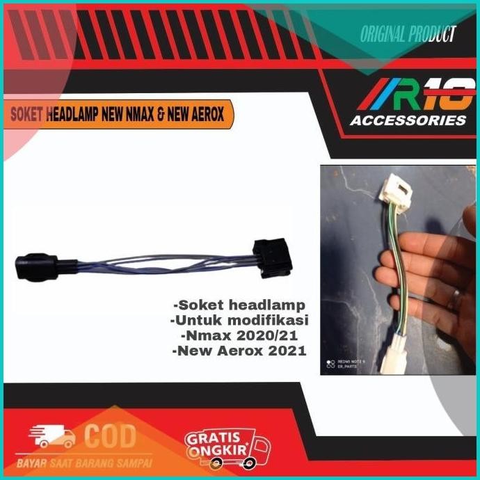 Soket lampu new nmax 2020 / soket headlamp New aerox 2021 / modifikasi