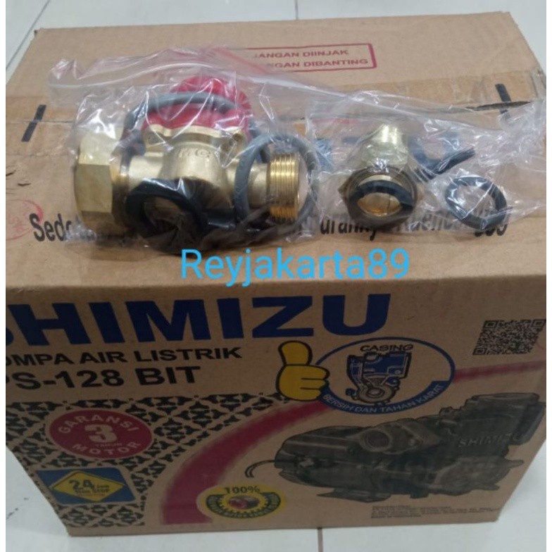 Pompa air pendorong Shower SHIMIZU 128 bit Automatic pressure control brass flow switch
