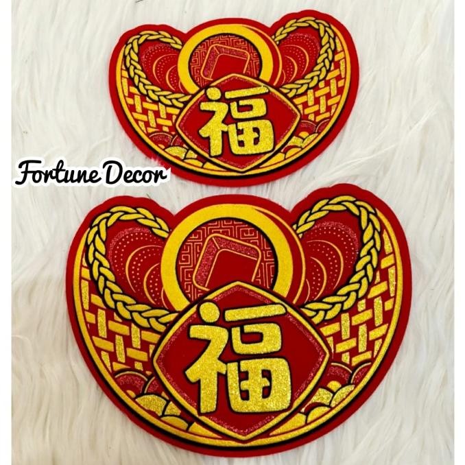 

```````] Tempelan stiker label uang china kuno yuan pao, hiasan sticker imlek yuan bao