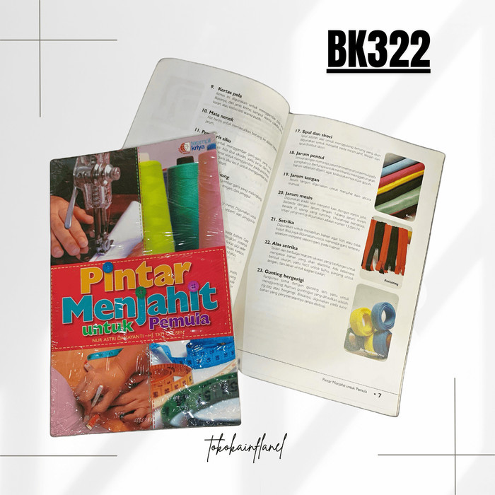 

Bk322 Buku Kerajinan Judul, "Menjahit Untuk Pemula", By Nur Astri Damayanti & Hj, Tati Chusen