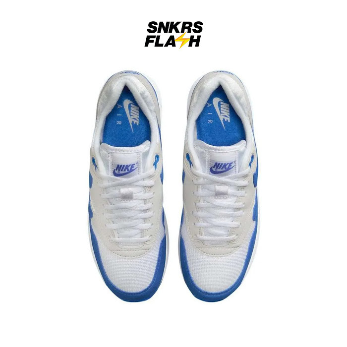 NIKE Air Max 1 86 Og White Royal Blue Sepatu Sneakers Unisex - DO9844101