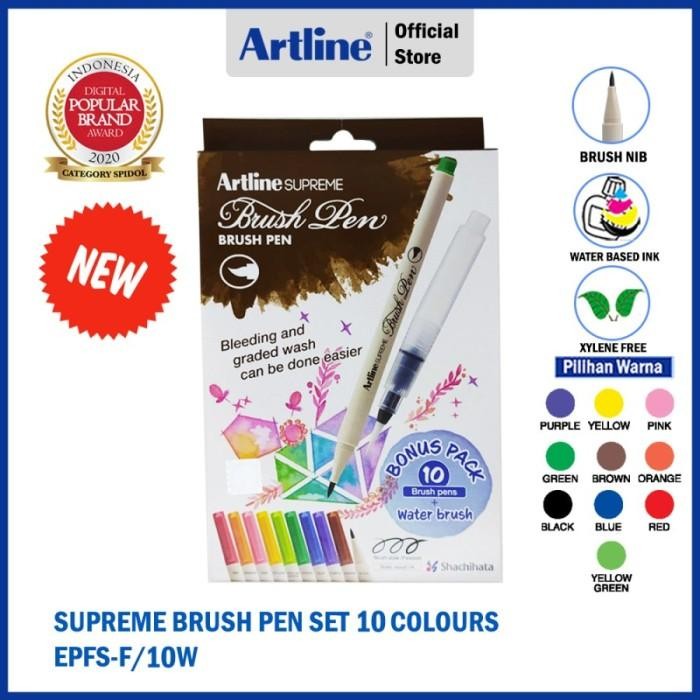 

TERBARU SPIDOL ARTLINE SUPREME BRUSH PEN SET WATER BRUSH EPFS-F/BP10WB1 BISA GOSEND!