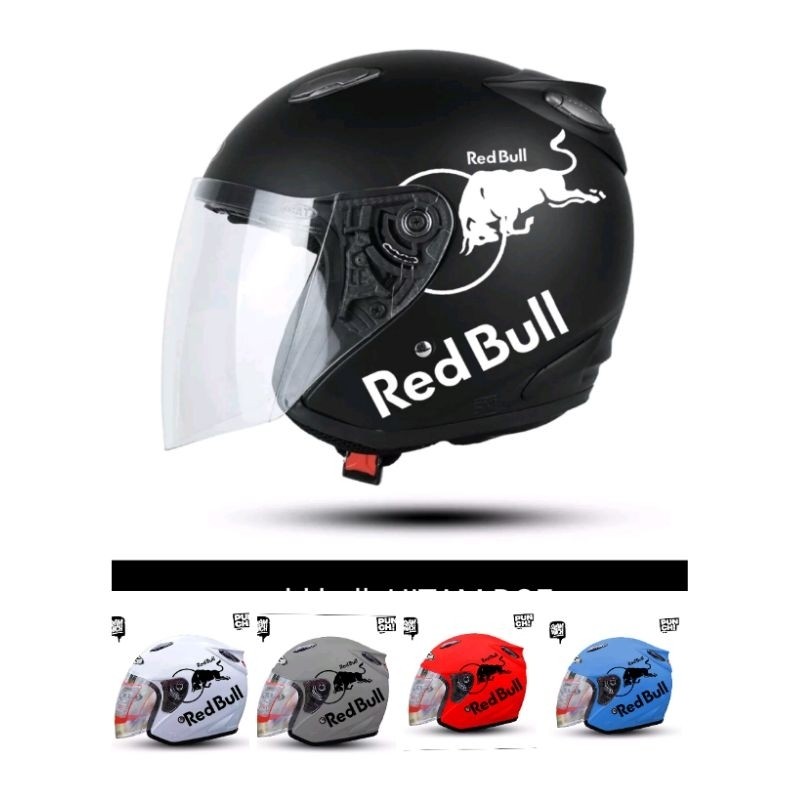 Murah Helem Helmet Ink Centro Half Face Motif Redbull Promo Murah