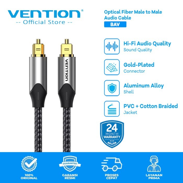Vention Kabel Audio Digital Optical Toslink Audio Optik