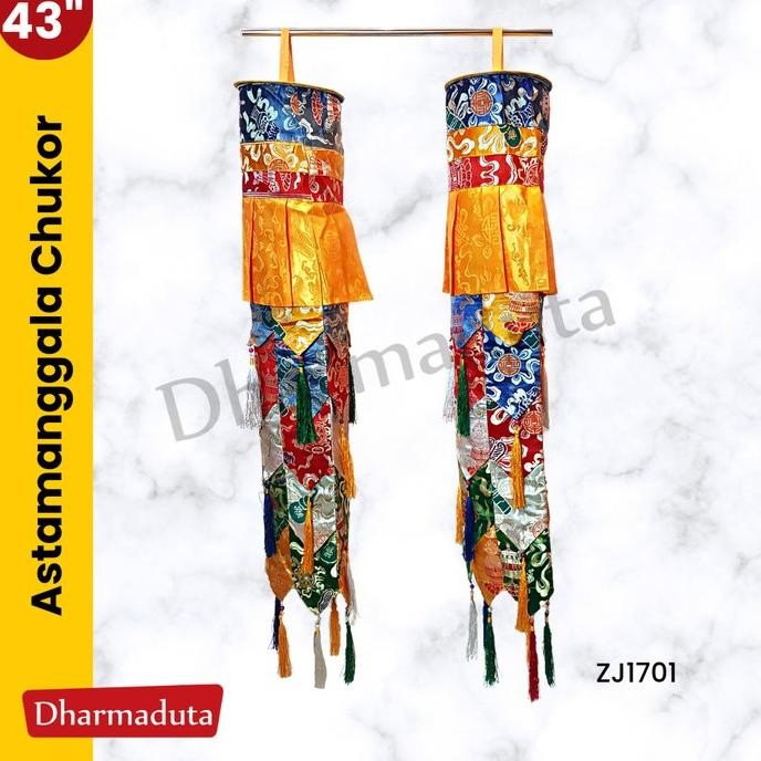 best produk] Chukor Gantungan Bulat Hiasan Altar Buddha Kain Tibet