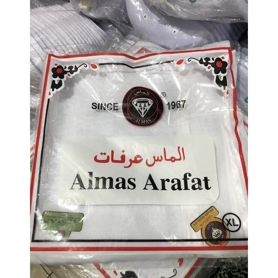 PROMO sorban putih polos ALMAS ARAFAT rida, syal , imamah segi empat bisa