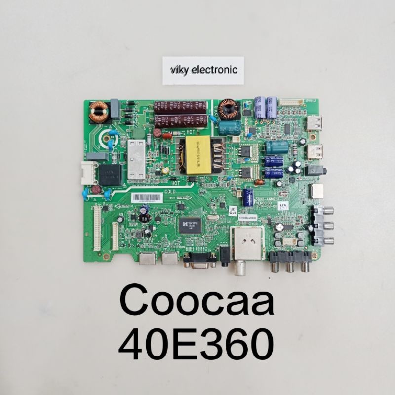 COOCAA 40E360 mainboard mb mesin tv led mobo modul tv COOCAA 40E360