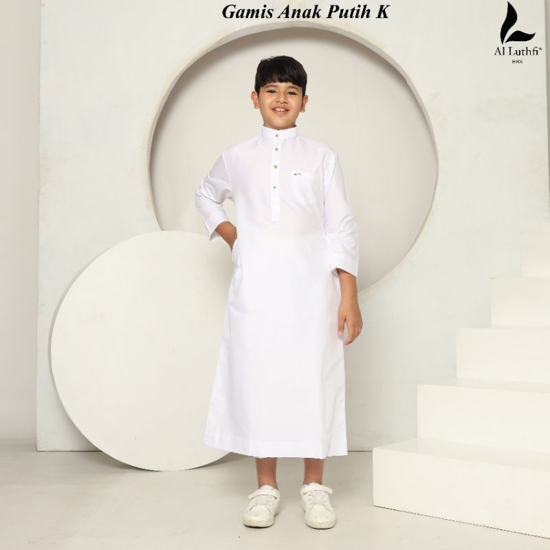 Jubah Anak AL Luthfi Putih K