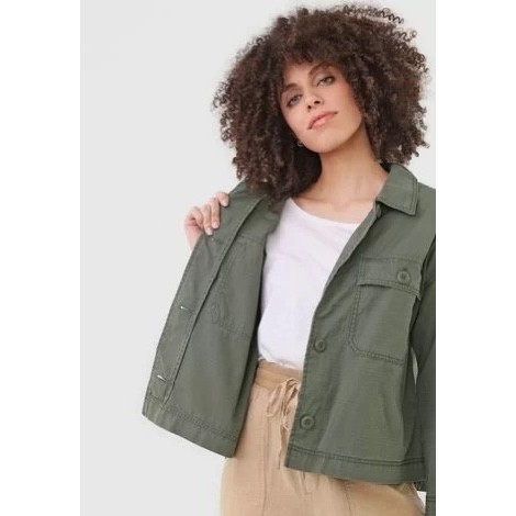 Murah Jaket Wanita Gap Crop Utility Jacket Non COD