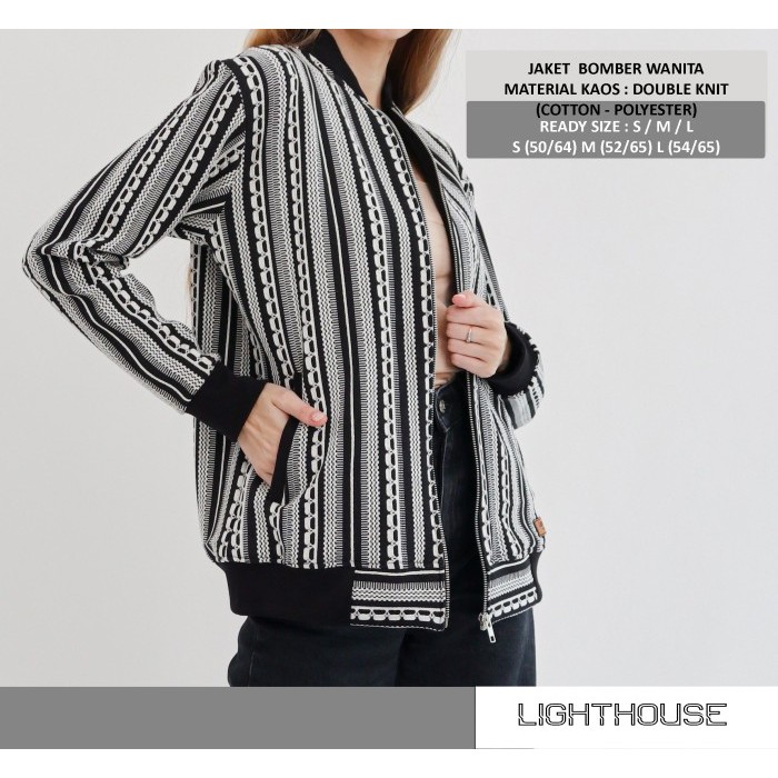 Murah Bomber by Raynanh - Jaket Bomber Wanita Motif Non COD