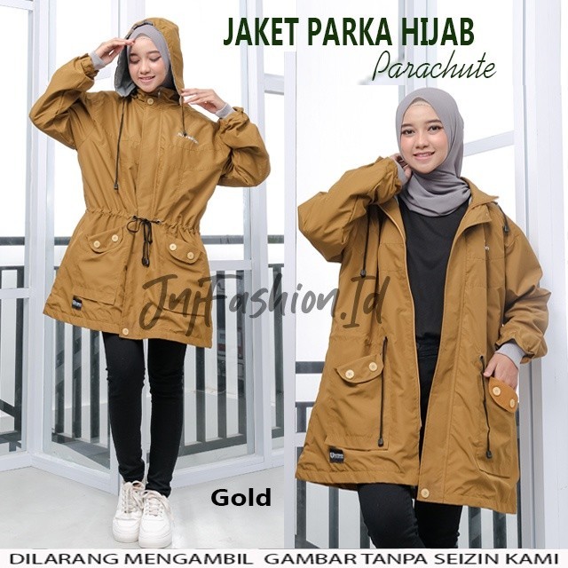 Murah JAKET WANITA HIJAB PREMIUM PARKA SWEATER HOODIE GUNUNG OVERSIZE MURAH Non COD
