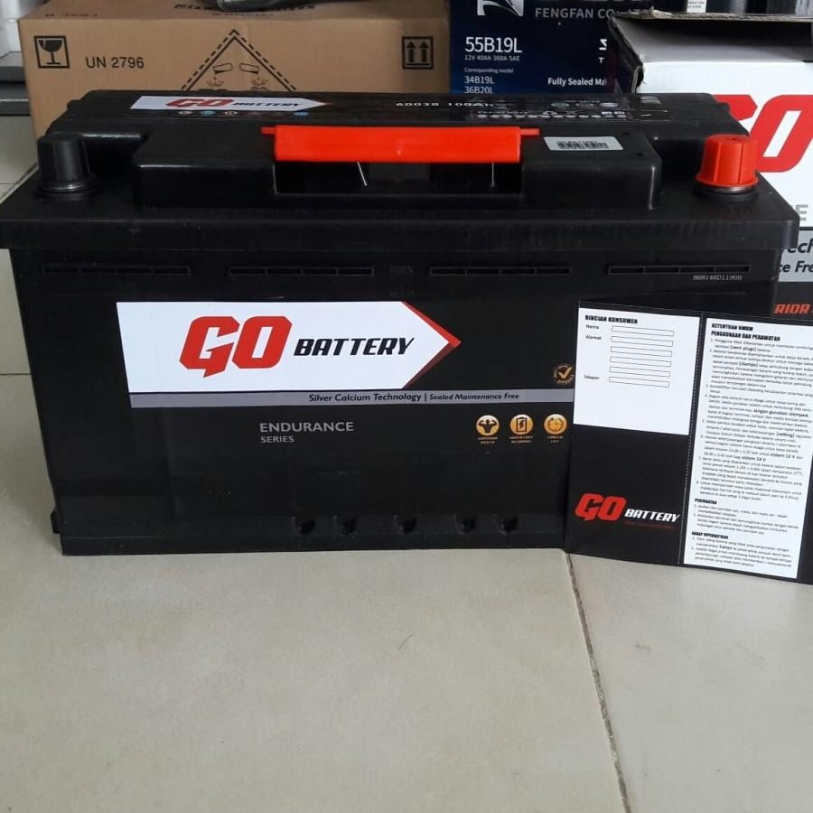 Aki Kering Mf Go Battery Din 100 60038 60044 100Ah Garansi 1 Tahun Aki Mobil Mercy Bmw Captiva Jeep