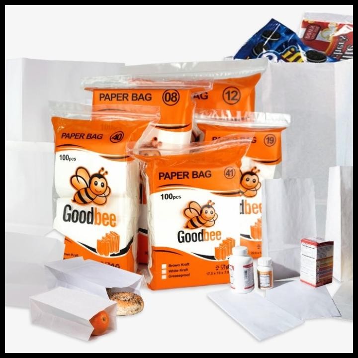 

GRATIS ONGKIR PAPER BAG - SOS BAG #12 - WHITE KRAFT - KANTONG KERTAS ROTI - 100 PCS !!!!!