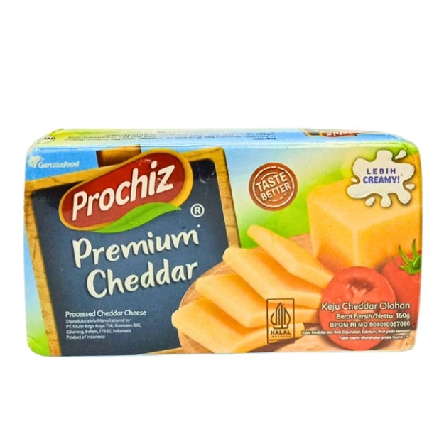 

S24484 PROCHIZ PREMIUM CHEDDAR KEJU 160GR MAJU BERSAMA (20250324)