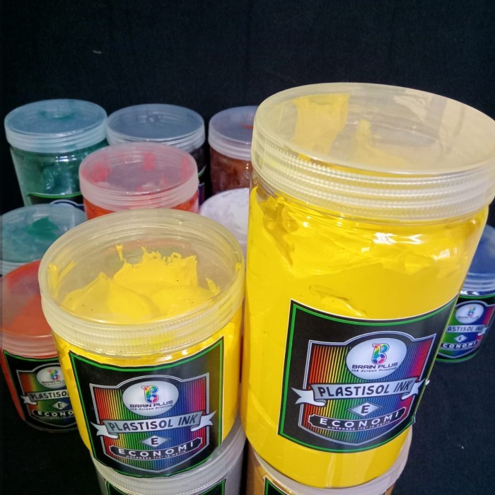 

Promo..!! Tinta Plastisol Kuning Brain Plus 1Kg