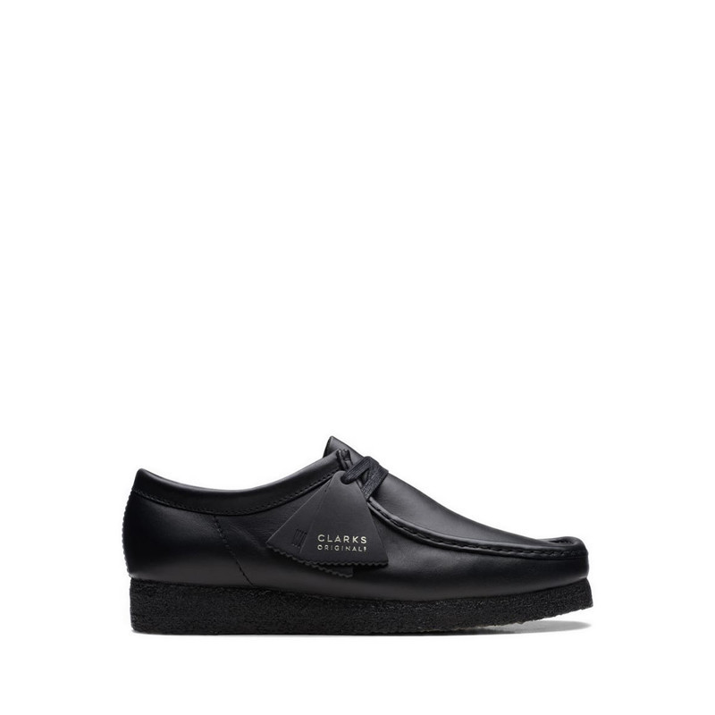 Clarks Wallabee Men's Sneakers- Black Leather