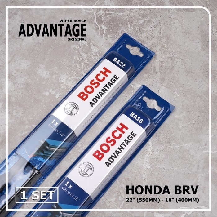 

Wiper Bosch Frameless Mobil Brv Clear Advantage Aerofit 22" - 16