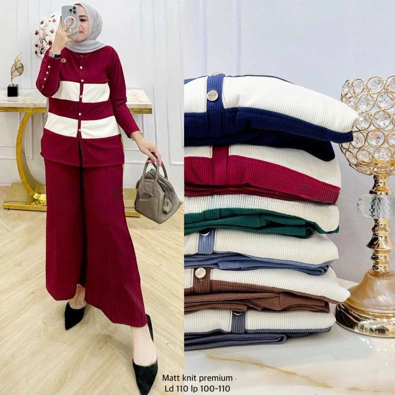 Setelan Wanita Baju Celana Setcell Remaja Prmpuan Lengan Panjang Pendek Oneset Perempuan Kondangan P