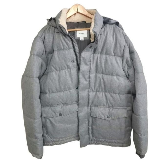 Jaket Winter Pria Old Navy Original Detachable Hood Puffer Jacket TS