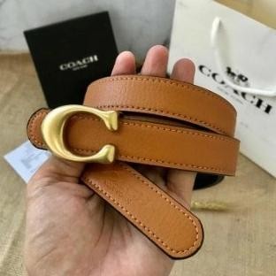 Coach leather Women's Belt Ikat pinggang wanita premium 3 warna sb H32S