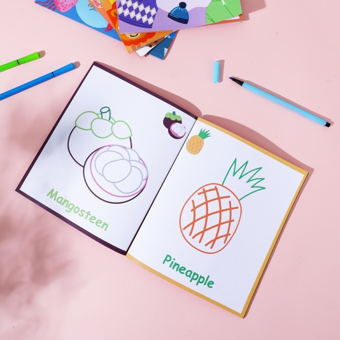 

Deli Colouring Book Children / Buku Mewarnai Anak Balita Buah Hewan