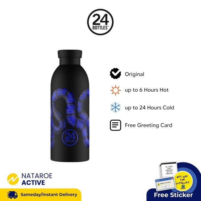 Tumbler 24Bottles Clima Bottle 500ml - Inter Milan Black